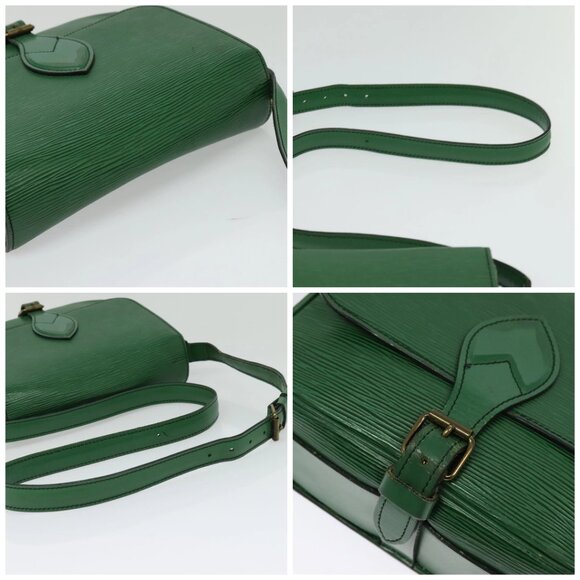 LOUIS VUITTON Epi Cartouchiere MM Shoulder Bag Green M52244 LV Auth 139110 - Picture 16 of 16